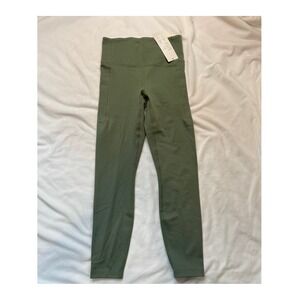 All in Motion Dynamic Flex High Rise 7/8 Pocketed Leggings Olive Green S NWT